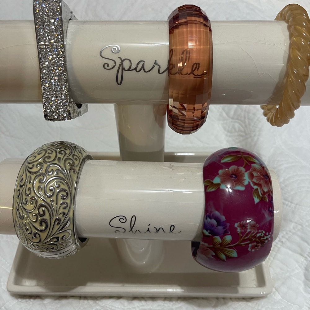 Sparle and Shine Decorative Bangle Set - Multicolor